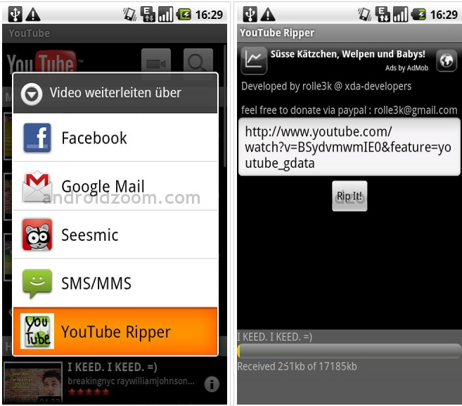 Youtube Ripper, descarga los videos de Youtube en tu Android