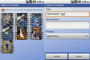 videouploader1 300x202 Sube videos directamente desde tu Android a Facebook con Video Uploader